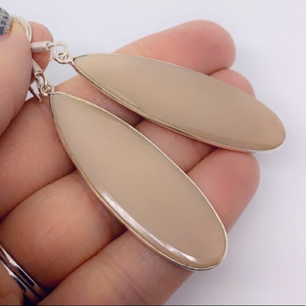 Mookaite 925 Sterling Silver Statement Earrings - Artisan Crafted